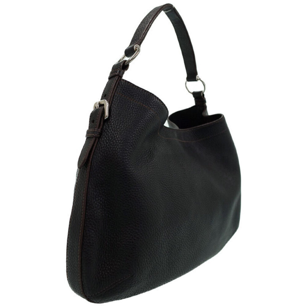 Prada Black Leather Vitello Daino Hobo Shoulder Bag Black - Picture 2 of 9